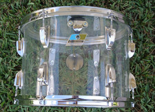 RARO 1978 LUDWIG CHICAGO 14" TRASPARENTE VISTALITE CLASSIC TOM per LA TUA BATTERIA! L35