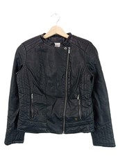PEPE JEANS LONDON Giacca in ecopelle Donna Giacca Taglia IT 40 nero stile casual