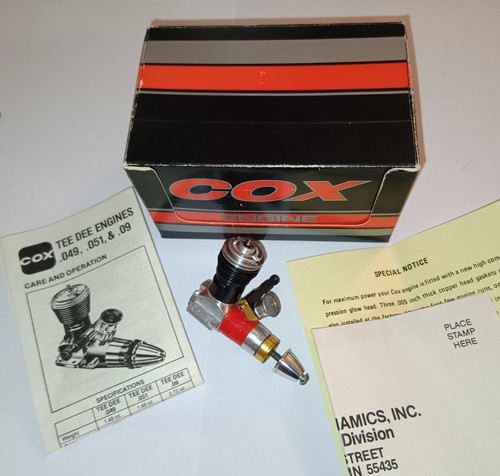 Cox 051 modellino racing - td,