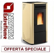 STUFA A PELLET NORDICA EXTRAFLAME KETTY EVO 7 KW 180 MC COLORE PERGAMENA OFFERTA