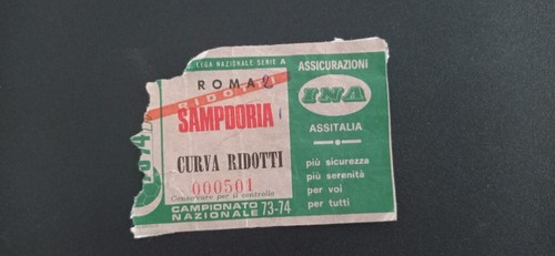 1973 ultras raro biglietto - 1973/74,