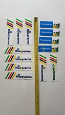 Husqvarna lotto 13 adesivi pubblicitari originali anni 80-90 factory stickers