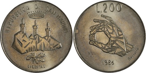 San marino 200 lire - san,