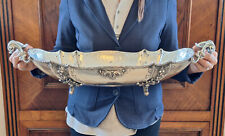 Antica grande jatta in argento 800 giatta centrotavola cm. 60 vintage I.M.A.