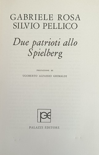 Rosa gabriele pellico - pellico, silvio