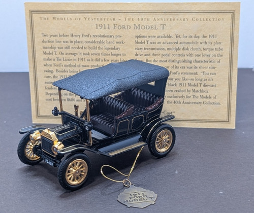 Matchbox black 1911 ford - matchbox,