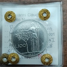 100 LIRE 1957 FDC RARA PERIZIATA  REPUBBLICA ITALIANA