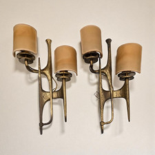 Coppia di applique in bronzo