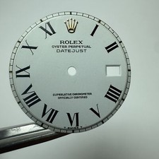 Rolex Datejust 1600 1601 1603 White Buckley Dial  pie pan