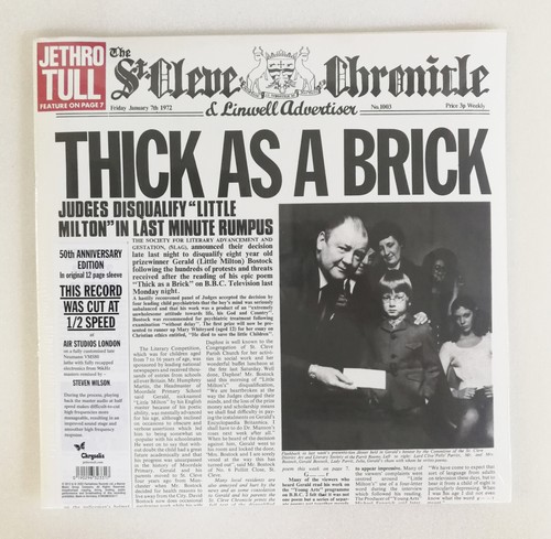 Vinyl jethro tull thick - 12",