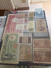 Lotto 13 banconote italiane Regno Luogotenenza RSI 1939-44 (1-2-5-10-50-500Lire)