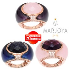 Anello con onice,quarzo
