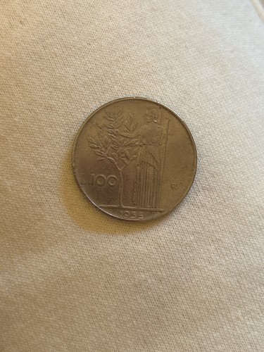 Moneta 100 lire del 1956 - 100,