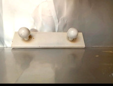 appendiabiti da parete legno bianco 2 pomoli vintage anni 60' anni