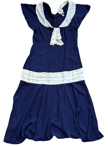 Abito bianco blu - navy, unico