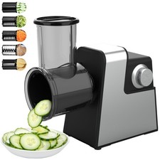 Grattugia Formaggio Elettrica 5 in 1 400W Multi Affettatrice Verdure Grattugia Cucina