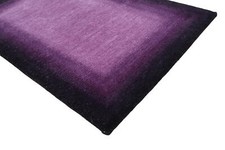 Tappeto originale Nepal Tibet annodato a mano 100% lana carpet 60x90 cm rug viola