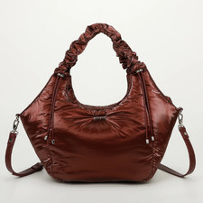 BORSA A SPALLA IN NYLON CON