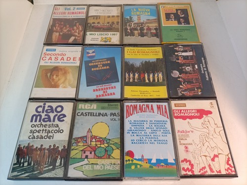 Lotto 12x musicassette liscio - lotto,