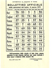 GIOCO DEL LOTTO - VINTAGE
