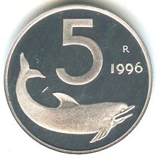 Italia 5 lire 1996 R, bella