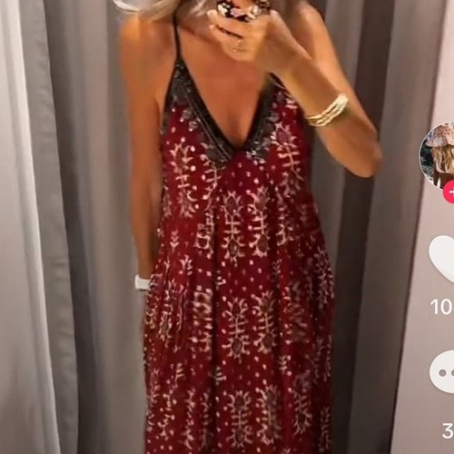 Abito zara rosso marocchino - s,
