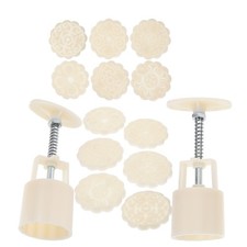  2 set stampi per torte lunari timbri per torte lunari pressa per biscotti muffin stampi in silicone