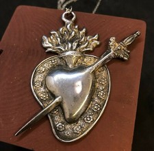 Sacro cuore collana pendolo