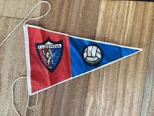 GENOA GENOVA 1893 CALCIO BANDIERINA PER BICI O AUTO IN STOFFA ANNI '40 -