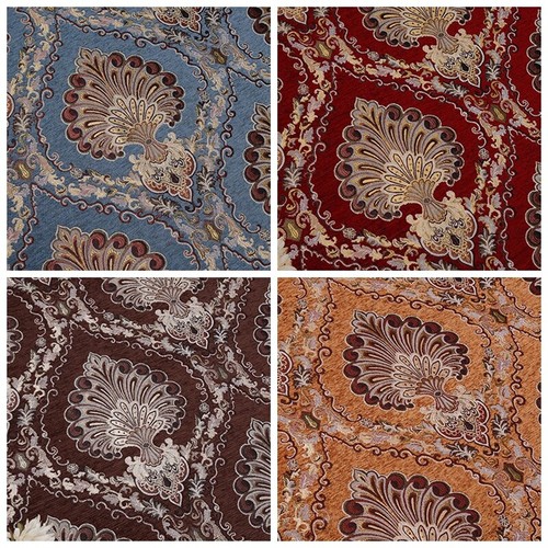 Tessuto ciniglia jacquard