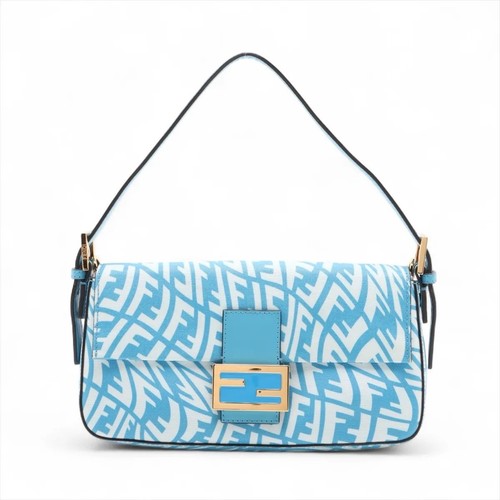 Baguette fendi blu - blu, bianca