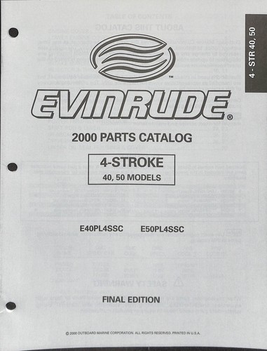 Catalogo ricambi evinrude 2000 - ricambi,