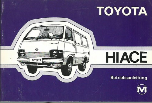 Toyota hiace manuale - toyota,