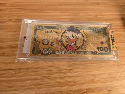 Disney paperino gold banknote - disney,