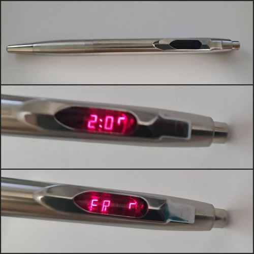 Pen led red digital watch - pen,