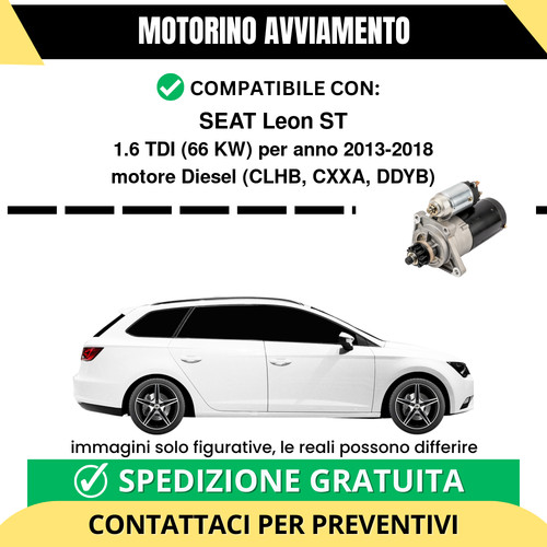 Motorino avviamento seat - motorino, leon