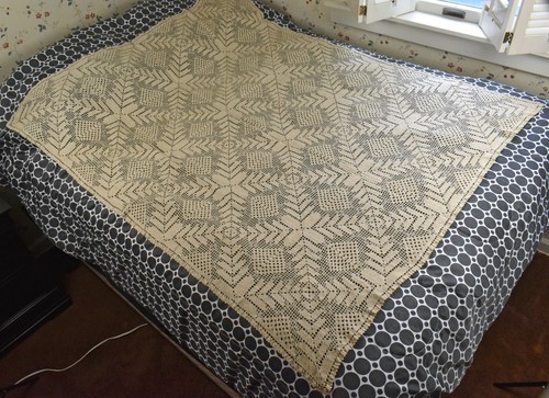 Copritavolo vintage fatto - , a