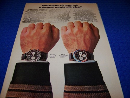 1967 heuer autavia gmt - 1967, 45/gmt