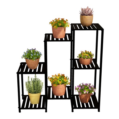 Relaxdays scaffale portapiante - scaffale,