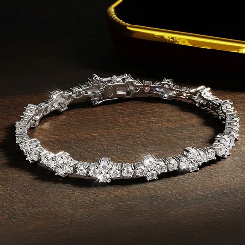 Bracciale catena tennis croce