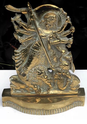 Durga riding lion hindu god - riding,