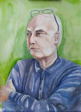 Dipinto uomo acquerello