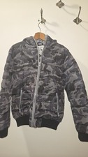 BRUMS Piumino Giubbotto Giubbino Camouflage Antivento Jacket Reversibile