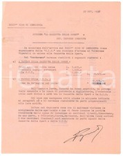 1938 CICLISMO Accordo "Gazzetta dello Sport" - "SocietÃ  Imprese Sportive"