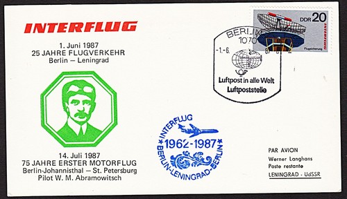 Interflug 1987 berlino - interflug, "berlino