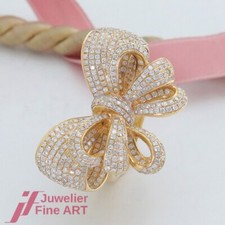 Anello con diamanti - grande fiocco - brillanti totali Oro giallo 1,80 ct - 18 carati/750