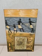 QUADRO ETNICO IN LEGNO 90X60 CM