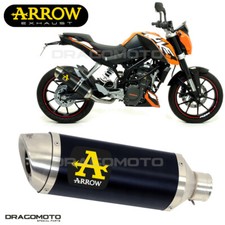 Silenziatore KTM 125 DUKE 2011 2012 ARROW ALU Nero THUNDER