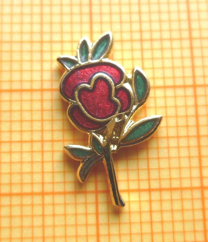 Tie lapel pin badge - -, green