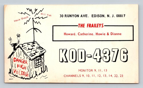 Qsl qso kod 4376 edison - cb, kod-4376